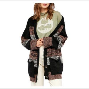 Free People Southport Oversized Beach Cardigan S *